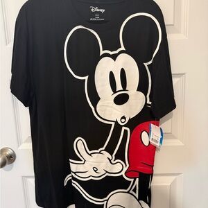 Disney Mickey Mouse Black Oversized T-Shirt NWT